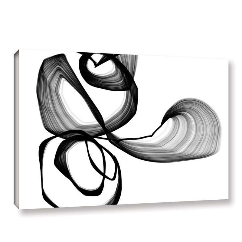 « de poésie abstrait en noir et blanc 104 », impression sur toile, H 32 po x l 48 po x P 2 po