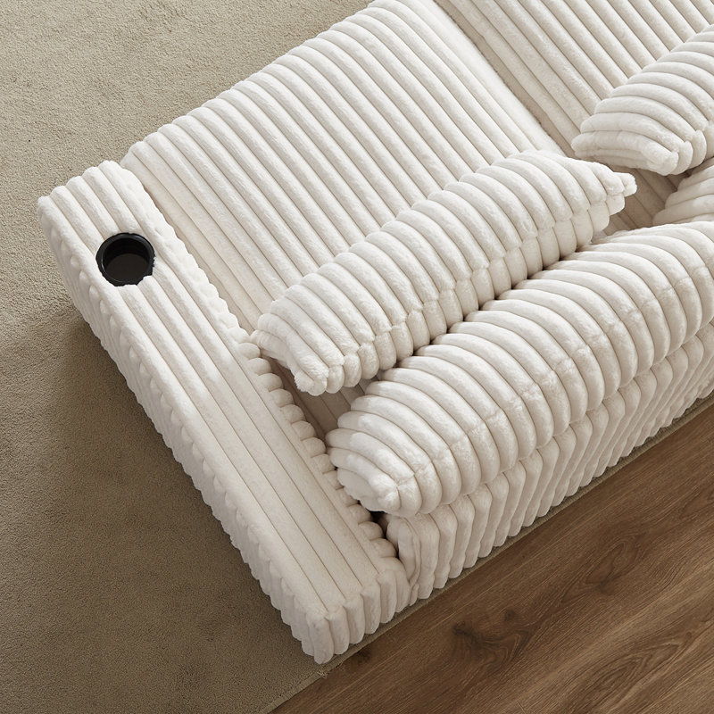 Nikhil 5 - Piece Corduroy Sectional