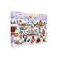 «Penguins Village Scene» par MAKiko, peinture sur toile sans cadre-1682096997