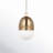 Ulrike 1 - Light Satin Brass Single Pendant