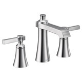 Moen Flara 8 Inch Widespread 2-Handle High-Arc Bathroom Faucet, Valve Included