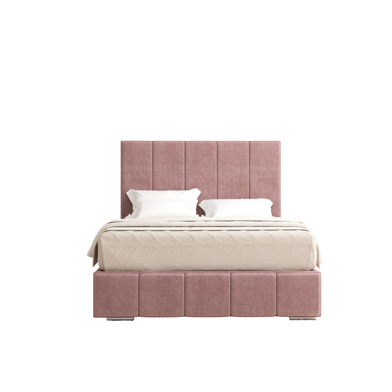 Edelmann Upholstered Bed, Single (3'), Lilac