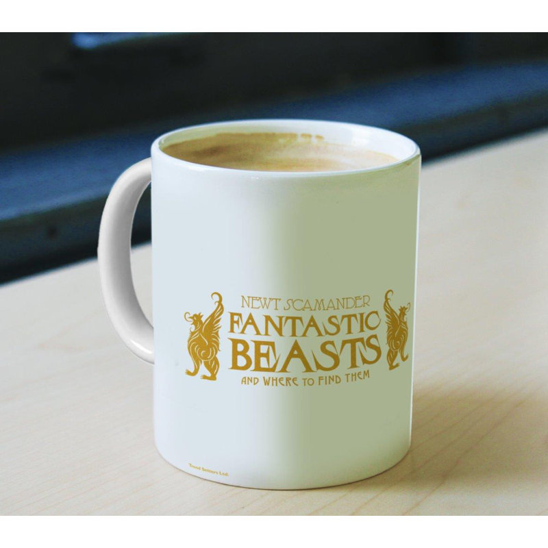 Fantastic Beasts the Crimes of Grindelwald - Tasse à café avec livres fantastiques - 11 oz