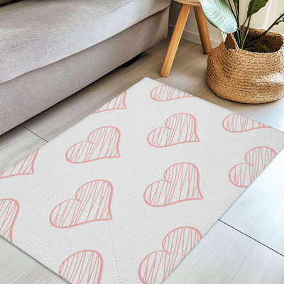 Tapis tressé Subtle Valentine Love