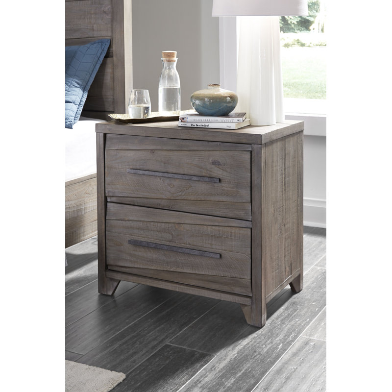 Table de chevet 2 tiroirs Fidelina