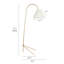 Lampe sur pied arquée en tissu 1 lumière à intensité variable 71,1 po avec interrupteur au pied Callista-970648265