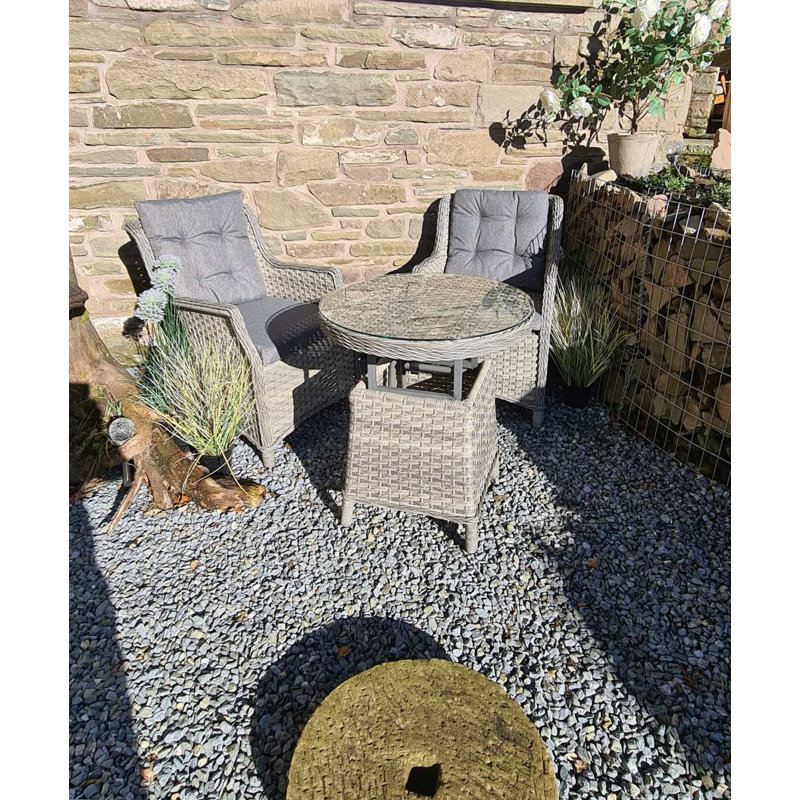 Marigny 2 Seater Bistro Set with Cushions