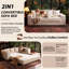 Upholstered 77.2 " Fabric Sofa & Chaise-544317596