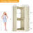 Corner Wardrobe Organizer With Upper & Lower Hanging Areas And Shoe Shelf-53382590