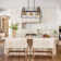 3 - Light Island Open Rectangular Linear Chandelier With Cone Shades