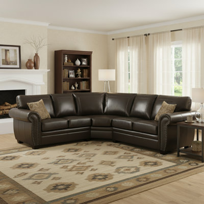Railsback 56" Wide Symmetrical Corner Sectional with Ottoman