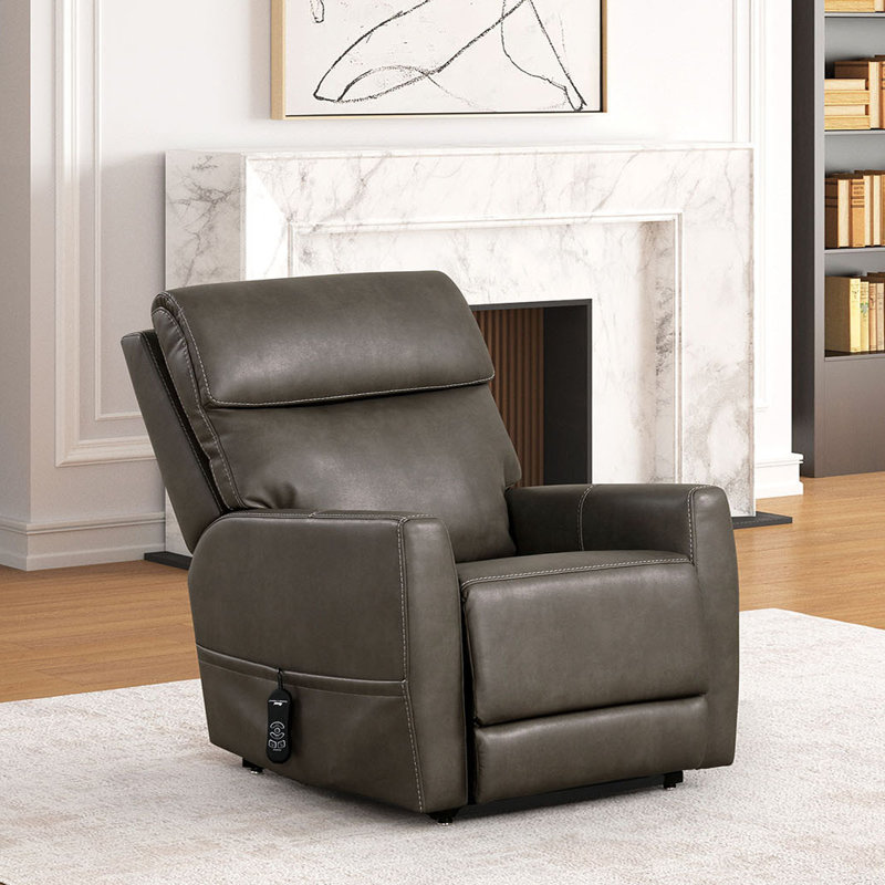34.4" W Contemporary Lift Chair, Gray