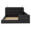 Grand lit plateforme tapissier avec 2 lampes de lecture-999223319