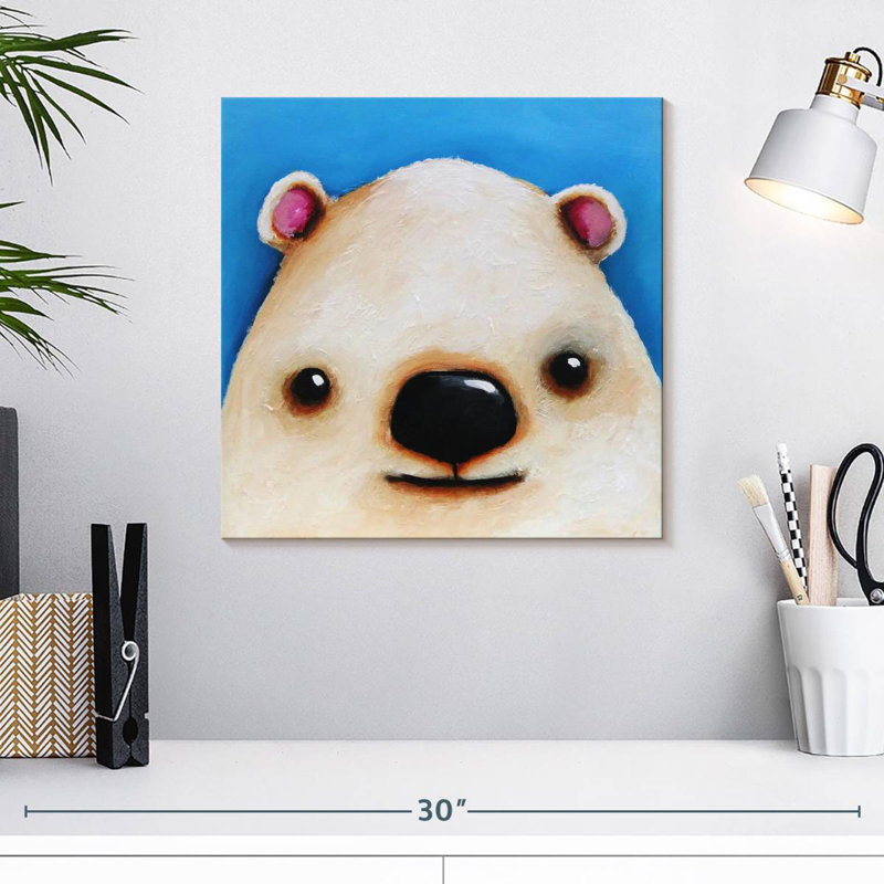 L'ours polaire, H 16 po x l 16 po