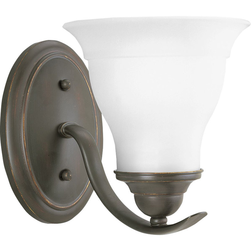 Éclairage pour meuble-lavabo à intensité variable 1 lumière Wanette, Bronze antique