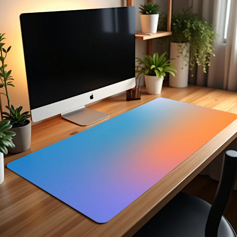 Polyester Desk Pad, 14.4x12.1