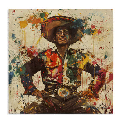 Toile El mexico avec éclaboussures de peinture, design par Marta Wiley