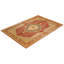 Tapis unique noué à la main orange / beige / bleu marine 6 pi 1 po x 8 pi 9 po Keller