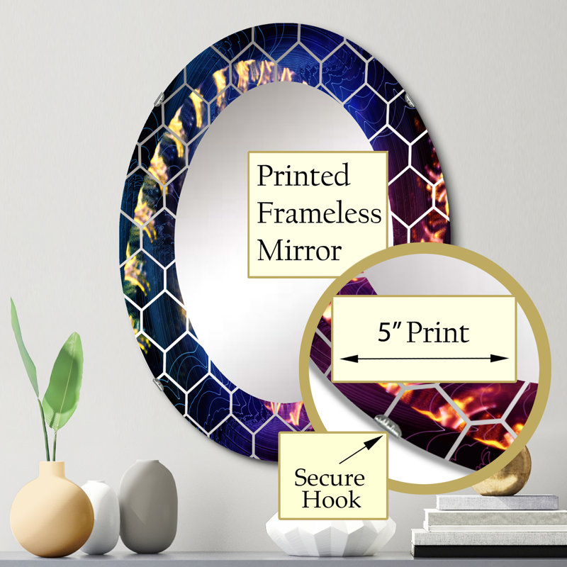 Miroir mural Spiral, 30 po x 20 po