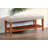 Charla Fabric & Oak Finish Bench-496043724