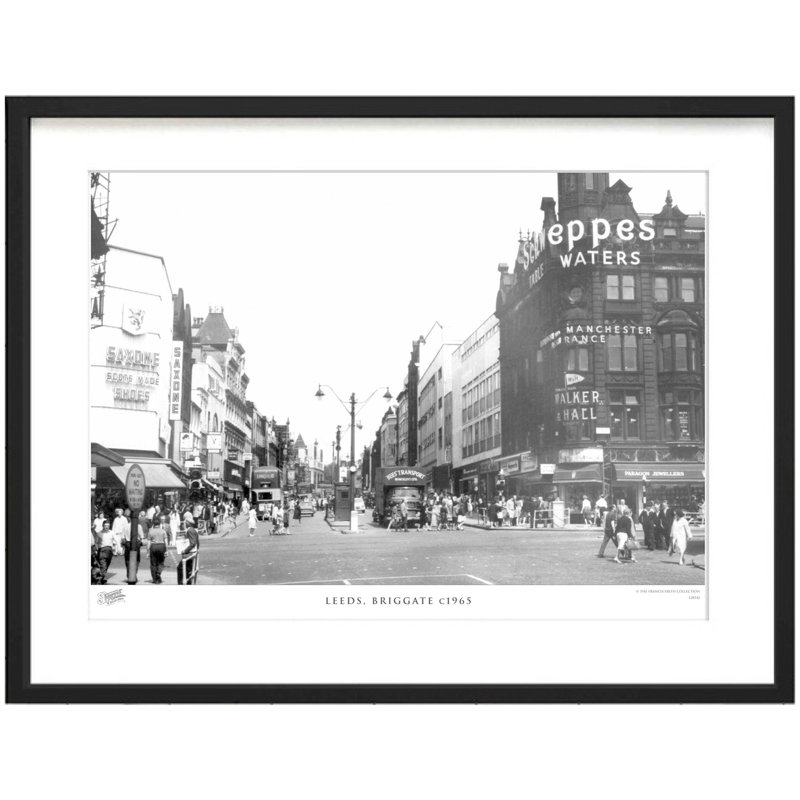 Leeds, Briggate C1965 - Single Picture Frame Print, 45cm H x 60cm W x 2.3cm D