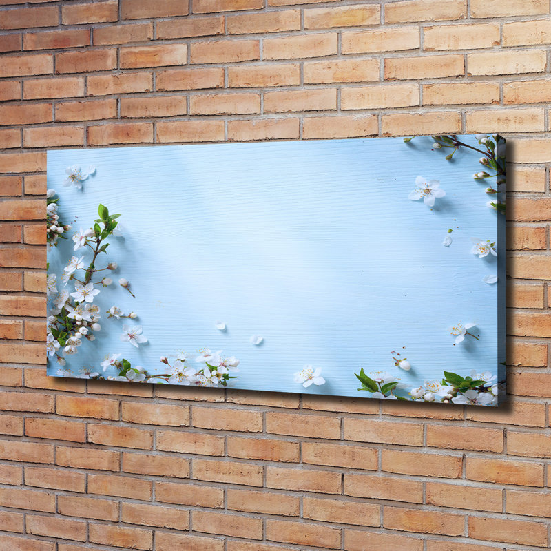 Cherry Blossoms Background - Wrapped Canvas Print