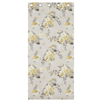 Cotton Blend Single Curtain Panel