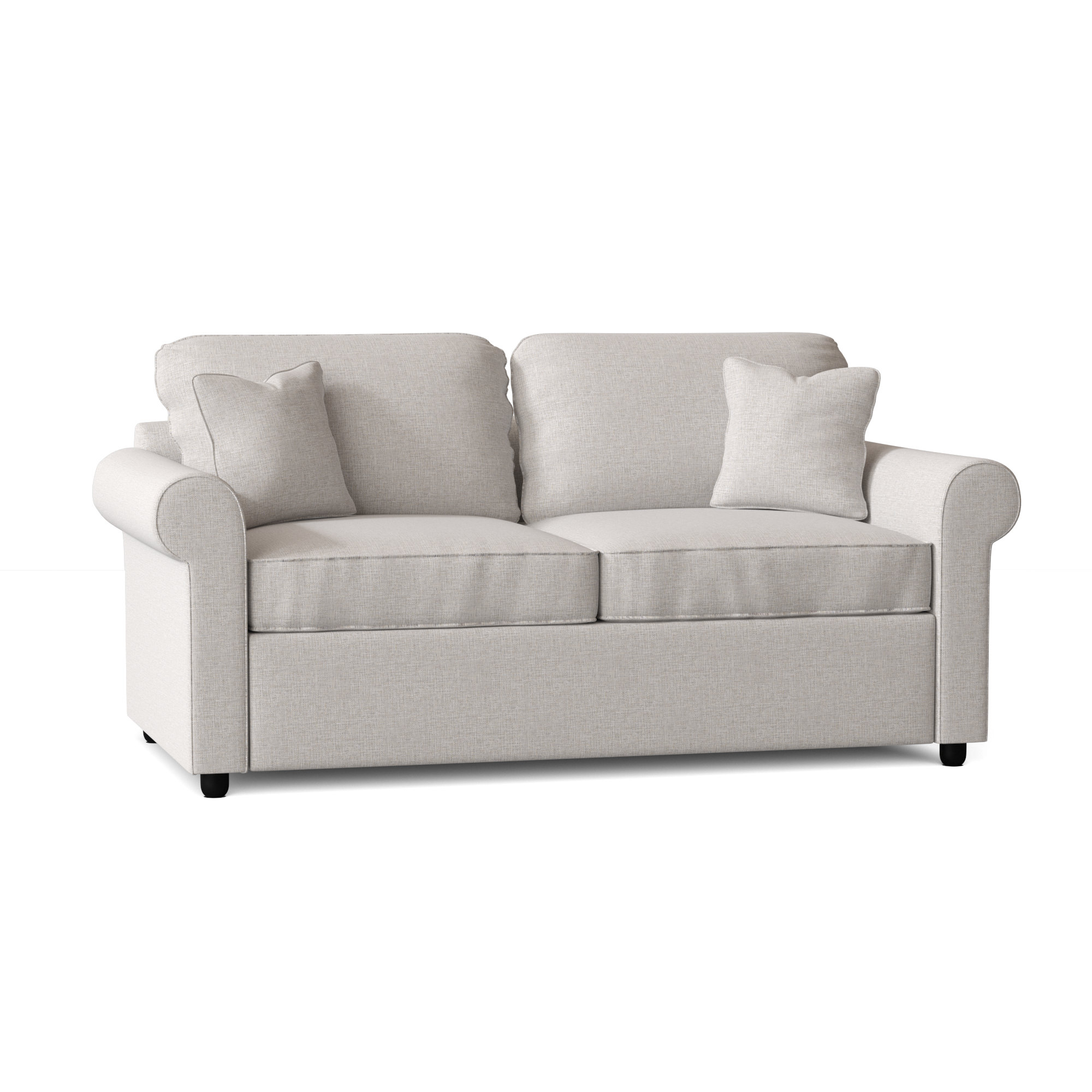 Warrington 76'' Upholstered Sleeper Sofa, Dursky Ivory