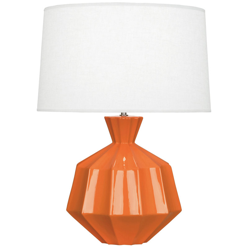 Orion 27" Table Lamp, Pumpkin, 27" H x 19.5" W x 19.5" D