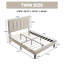  Luxueuse base de lit rembourrée avec tête de lit rembourrée, base de lit pour enfant simple-177938544-177938550