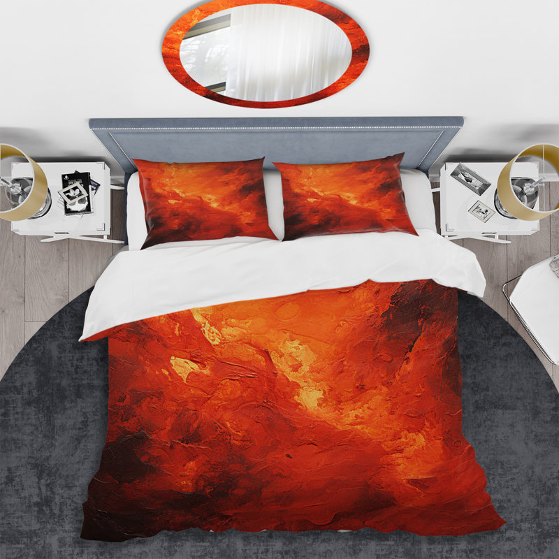 Ensemble de housse de couette Volachic Tachisme Fusion 3 - Tachisme, Housse de couette pour lit simple