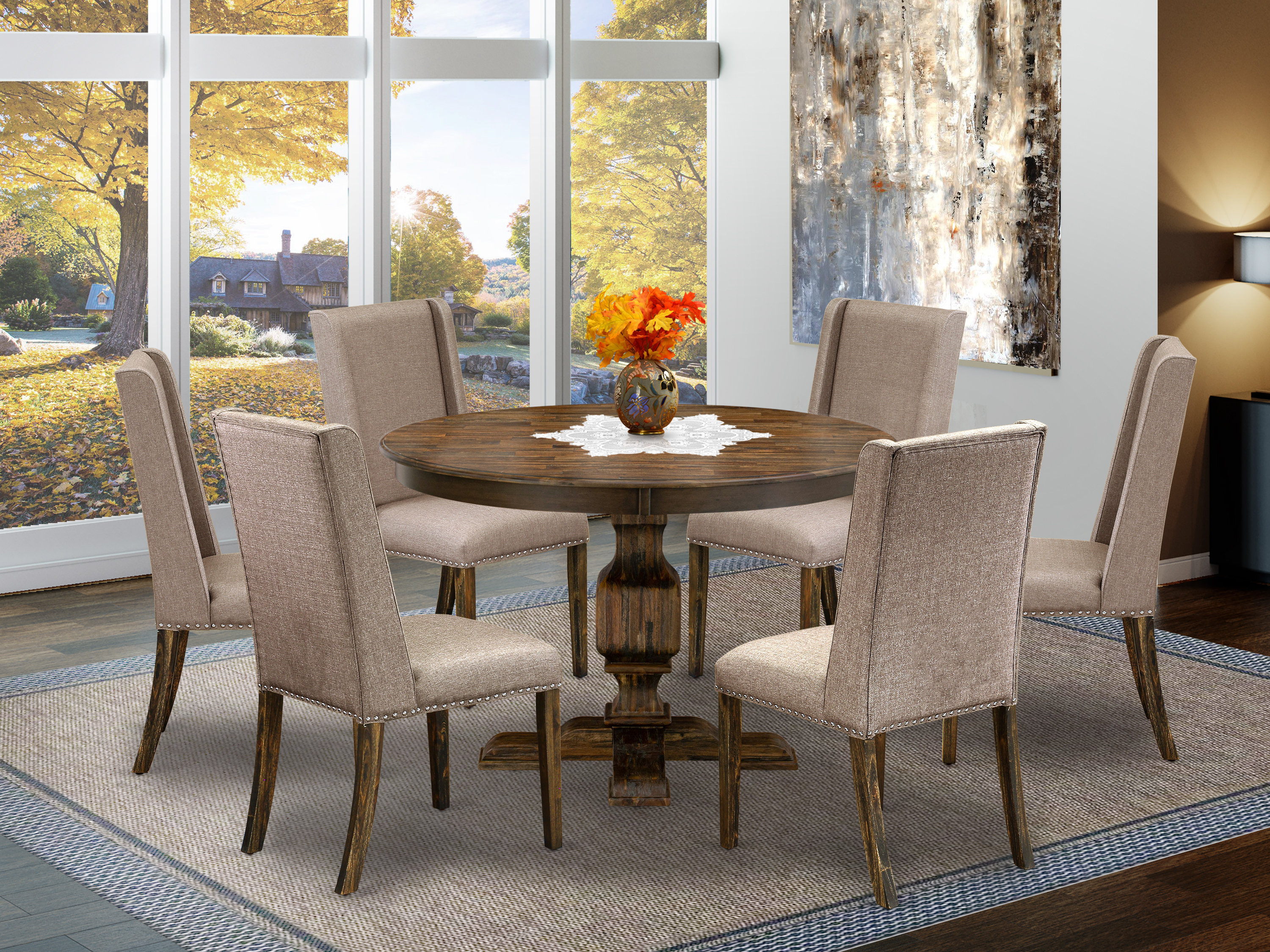 Red Barrel Studio Acacia Solid Wood Dining Set - Wayfair Canada