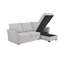 Velin Fabric 3-Seater Corner Sofa Bed with Storage-673139341