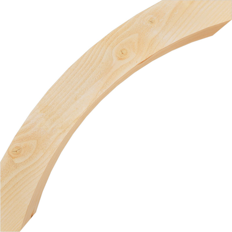 Genouillère Thorton, Sapin Douglas de 6 po (sciage brut), 30 po X P 30 po H