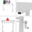 Bureau d'étude réglable pour enfants et adultes - Bureau multifonctionnel réglable en hauteur pour la maison / le bureau, conception compacte-1712725842-1712725845