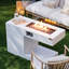 Foyer de table au propane 40 000 BTU | Compartiment de réservoir caché, pare-vent et sécurité certifiée ETL