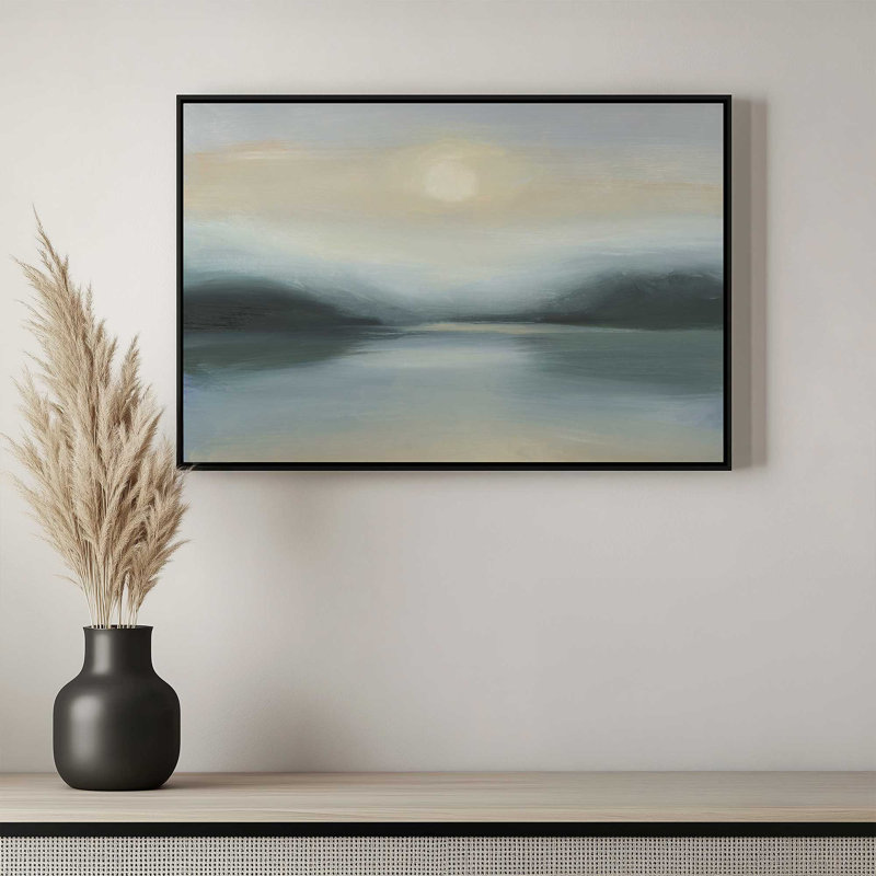 «Last Sunset of Spring II» par Ethan Harper, reproduction d'art sur toile, «Floater», reproduction encadrée sans passe-par