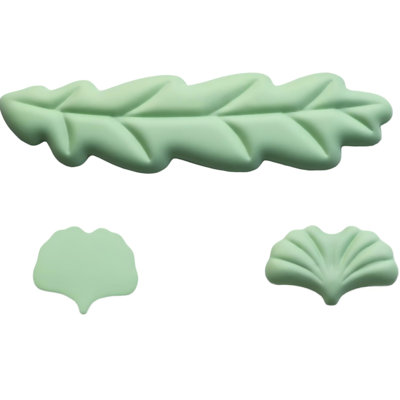 Repose-poignet ergonomique en forme de feuille, support de poignet en mousse à mémoire de forme en polyuréthane, vert pastel
