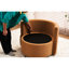 Chaise en tissu kaki avec rangement et base en mousse lisse remplie de mousse pour la décoration intérieure-820024144