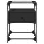 Aecca 40cm W Steel Bedside Table-1953077589