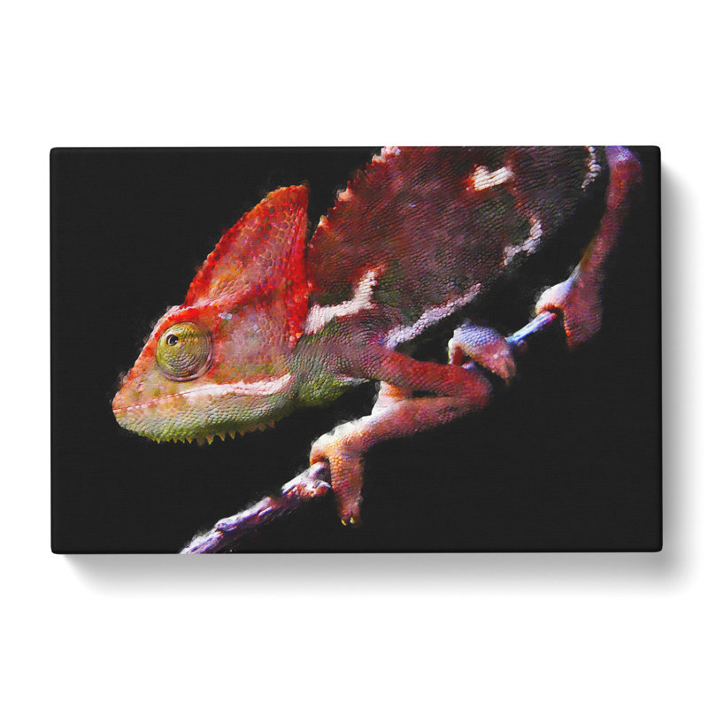 Chameleon Lizard Vol.2 - Wrapped Canvas Print, 35cm H x 50cm W x 3cm D