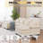 Balendin 111.8'' Soft U-Shape Sectional Couch Upholstered Sofa, Comfy Modular Cloud Couch-653119296