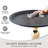 Small End Table Round Side Table,  Modern Metal Pedestal Table, Fluted Circle Decorative Drink Martini Table,Minimalist Accent Table For Small Spaces-1110330089-1110330090