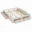 Lit plateforme en bois avec 6 tiroirs de rangement-596827662-596827661