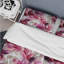 Ensemble de housse de couette à motif abstrait en vagues - Rose et blanc-1711469236