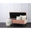 Repose-pieds de rangement rectangulaire en velours 52 po Gloria-118119604