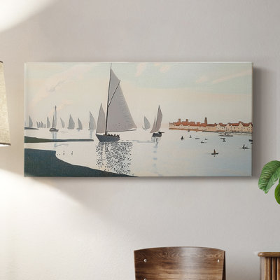 Série nautique-CXCVI- Toile tendue avec châssis - Prêt à être accroché