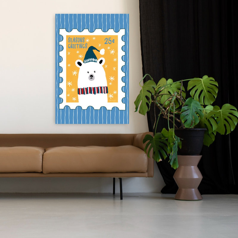 Holly Jolly Mail V, ours contemporain, H 48 po x l 32 po