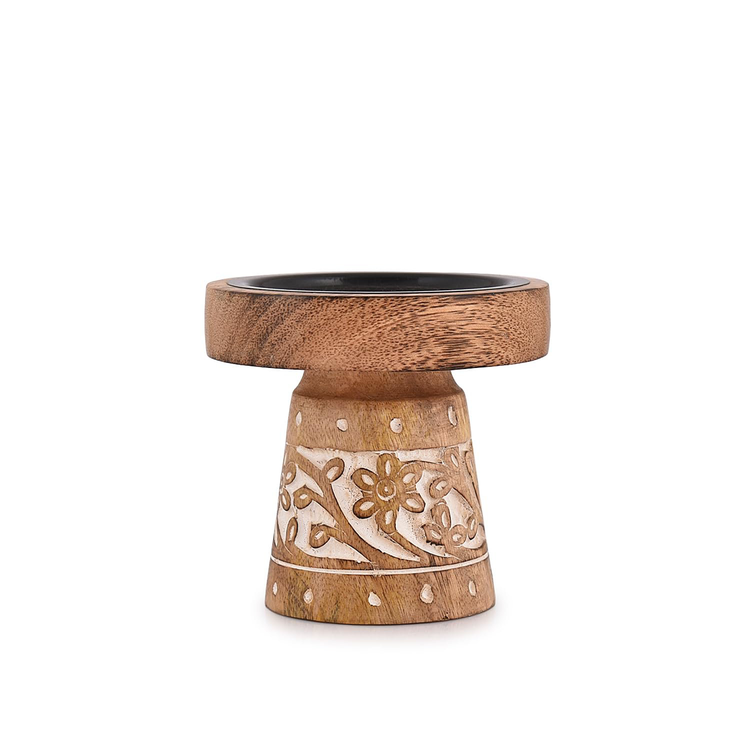 Ophelia & Co. Mango Wood Candle Holders, Wood Candlesticks For Home ...