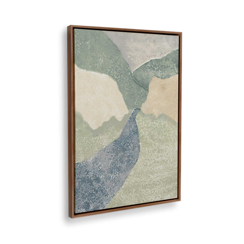 «Continental Divide Blockprint I» par Vanna Lam, reproduction d'art, Brown, Impression encadrée sans passe-partout